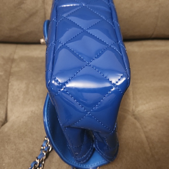 Chanel Patent Blue Medium Crossbody/ Shoulder Handbag 💙⚡️ - Picture 9 of 14